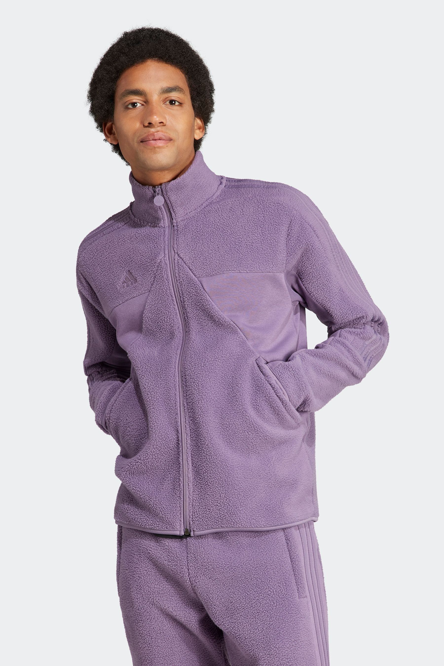 Adidas purple track online top