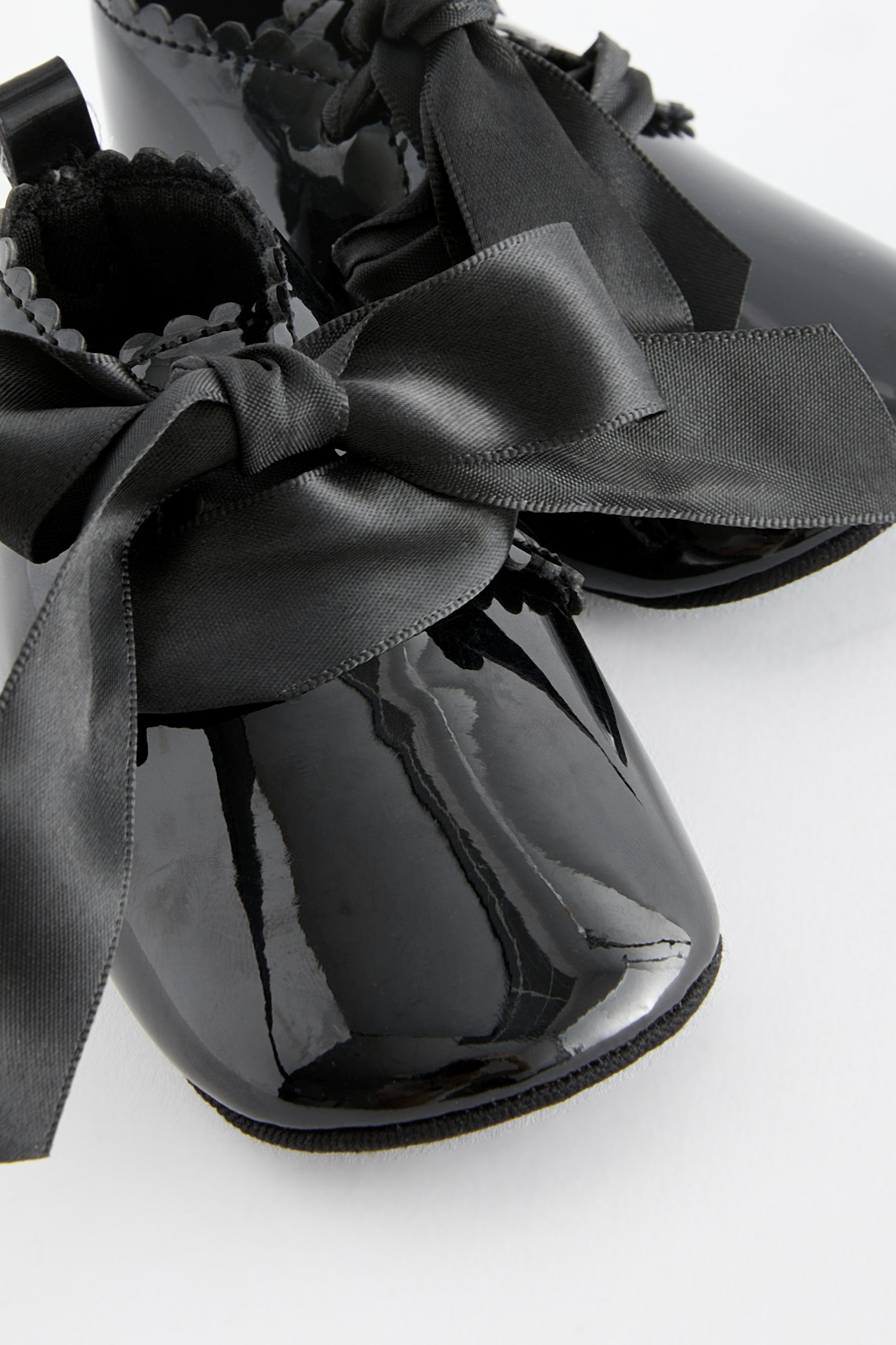 Baby girl cheap black patent boots