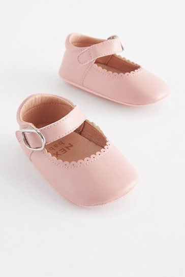 Pink Mary Jane Baby Shoes (0-24mths)