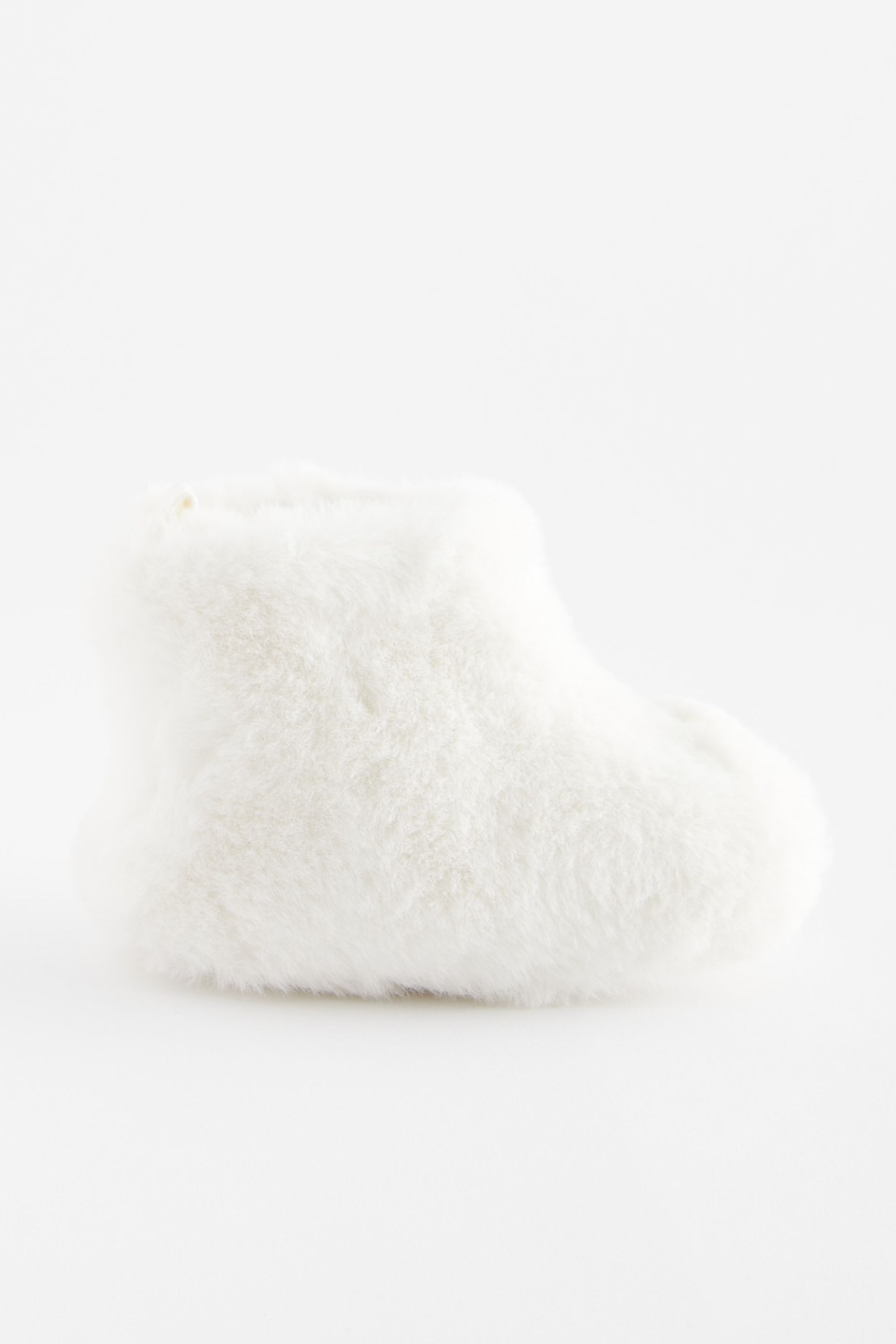 Baby white fur boots discount