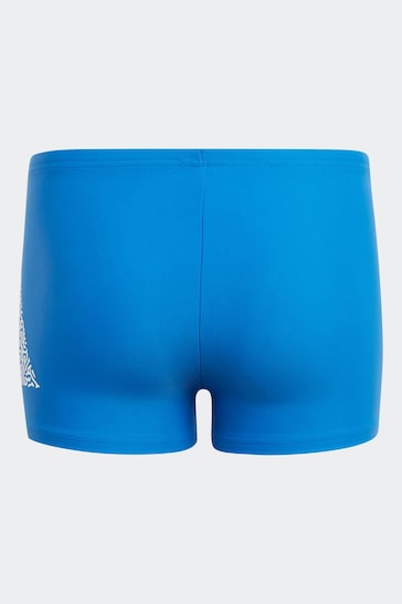 adidas Condivo Blue Performance 3 Bar Logo Swim Boxers