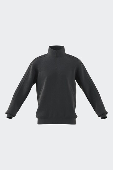 adidas Grey Sportswear Tiro Half-Zip Fleece Sweatshirt