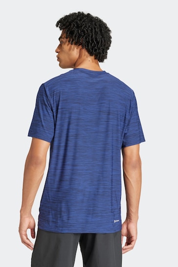 adidas Blue PERFORMANCE Train Essentials Stretch Training T-Shirt