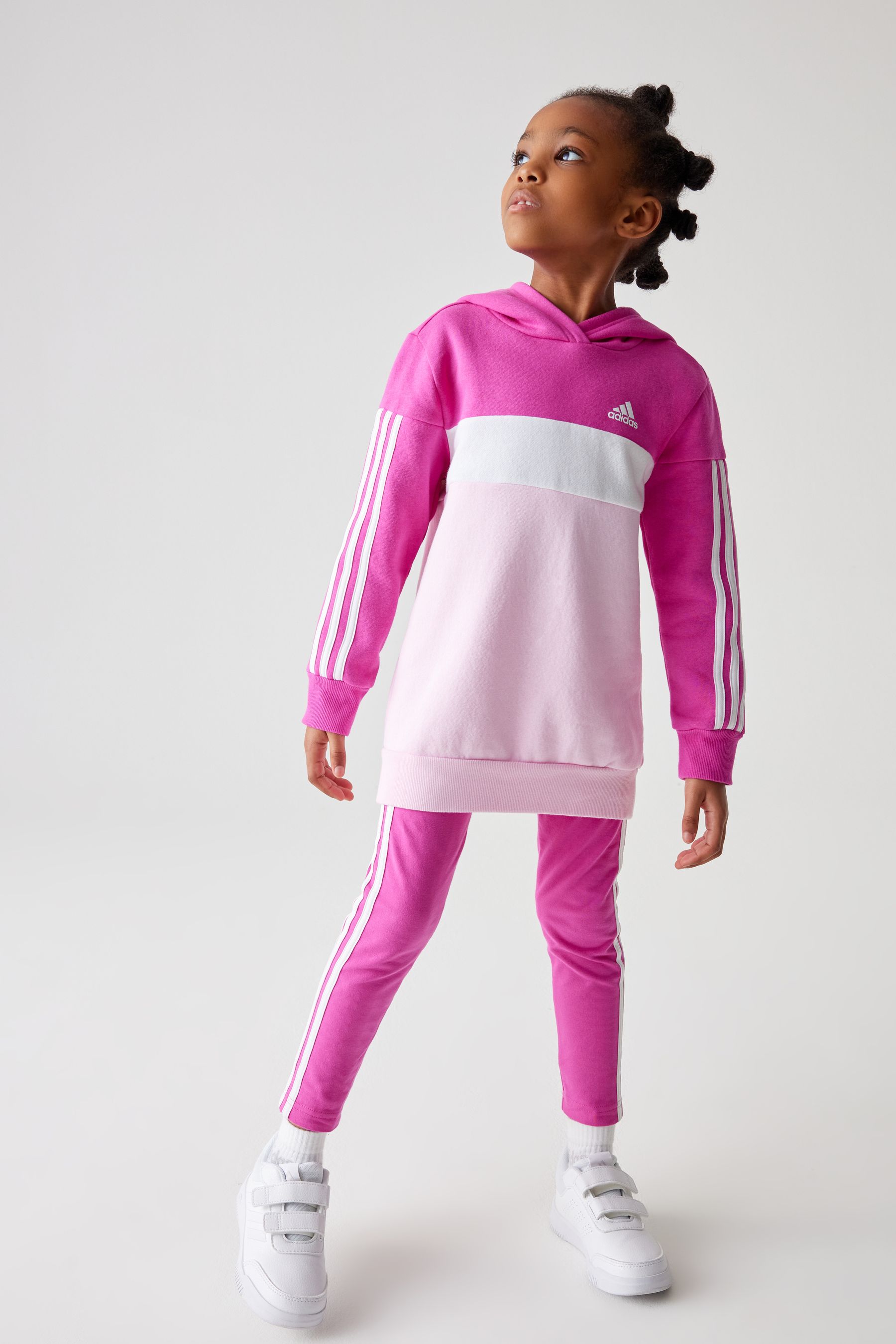 Buy adidas Pink Sportswear Tiberio 3 Stripes Colorblock Fleece