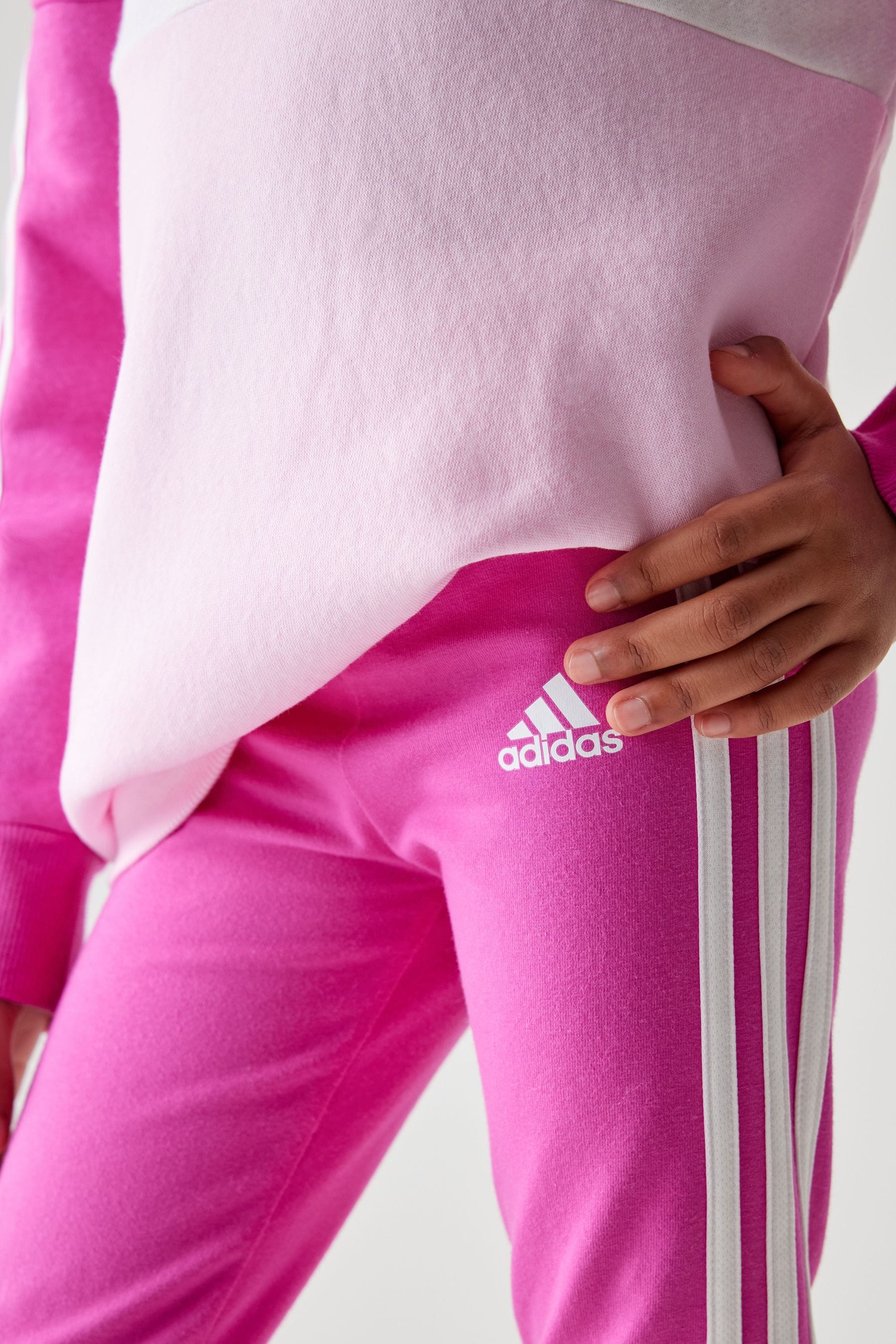 Buy adidas Pink Sportswear Tiberio 3 Stripes Colorblock Fleece