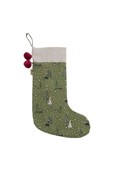 Buy Sophie Allport Green Festive Forest Christmas Stockings from the ...