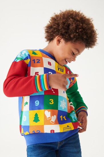 Buy Little Bird by Jools Oliver Multi Colourful Christmas Advent Calendar  Sweatshirt from the Next UK online shop
