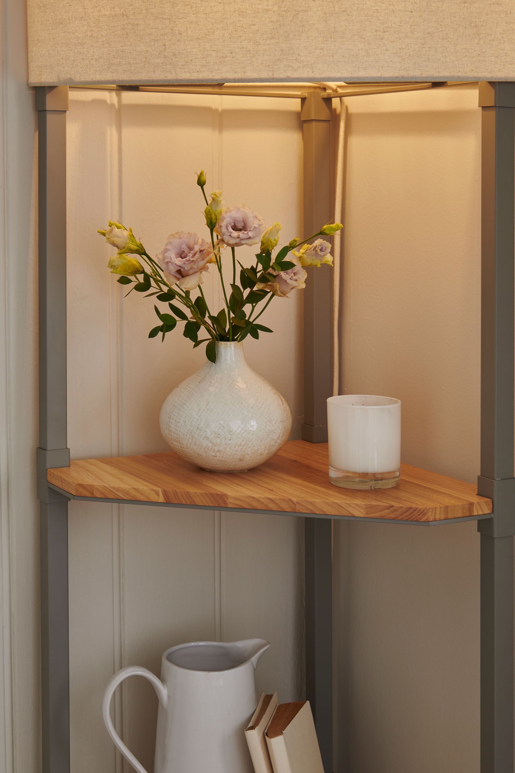 Next corner sale shelf lamp