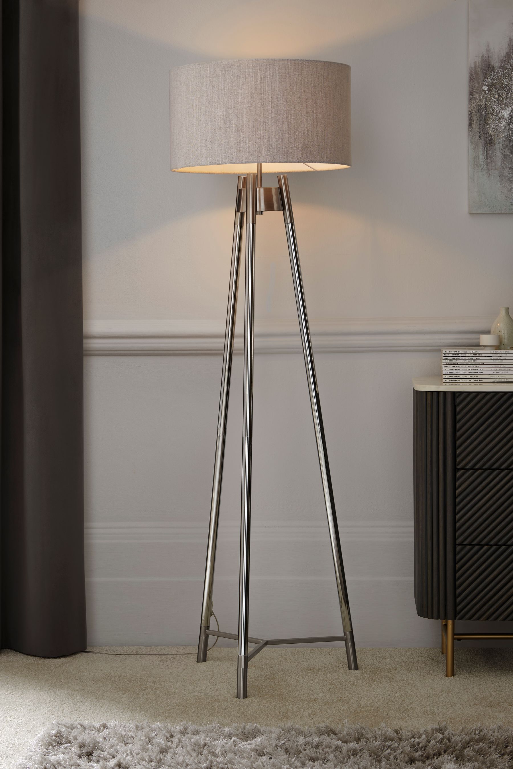 Buy Chrome Hudson Floor Lamp from the Next UK online shop