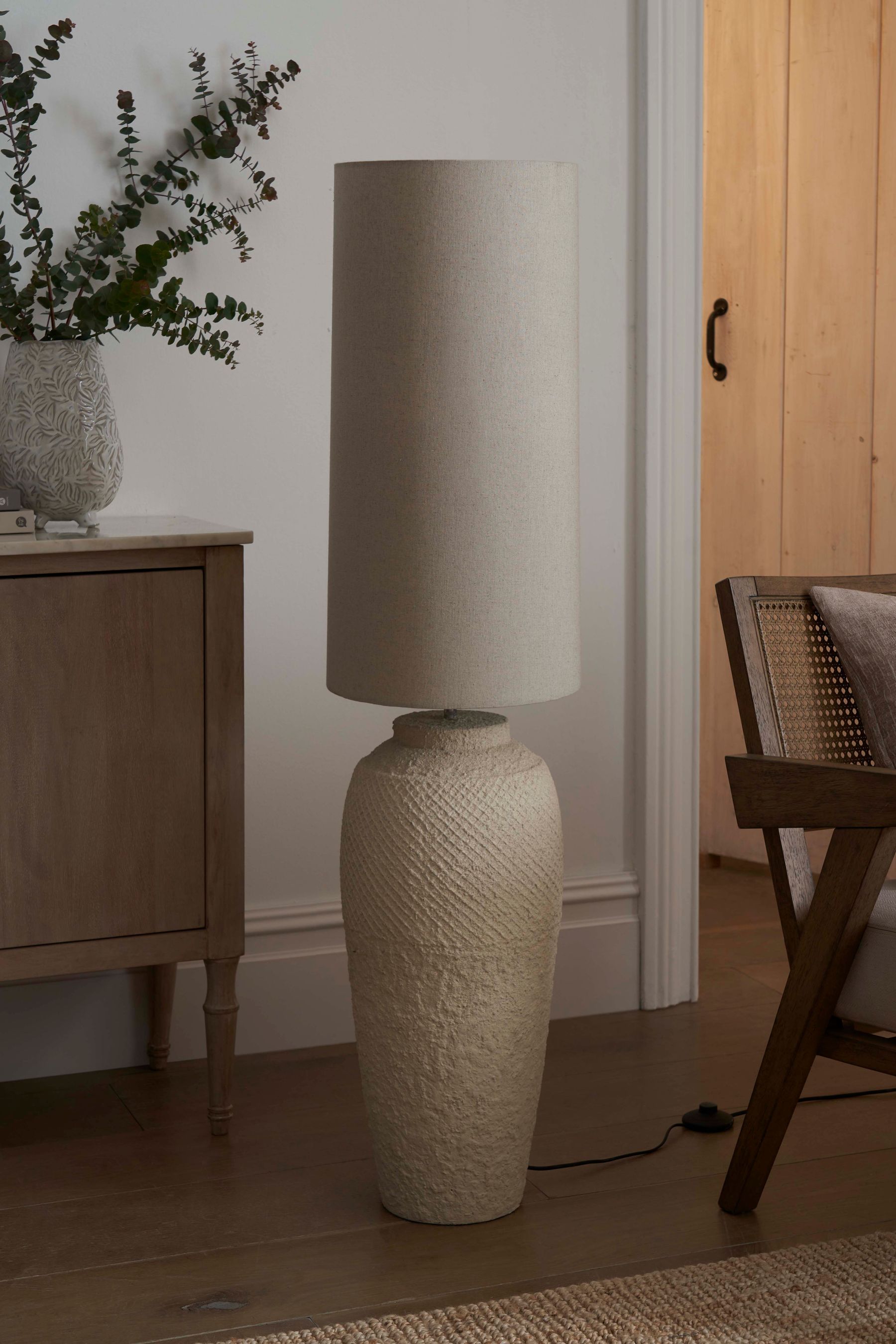 Buy Ivory Cream Moreton Floor Lamp from the Next UK online shop