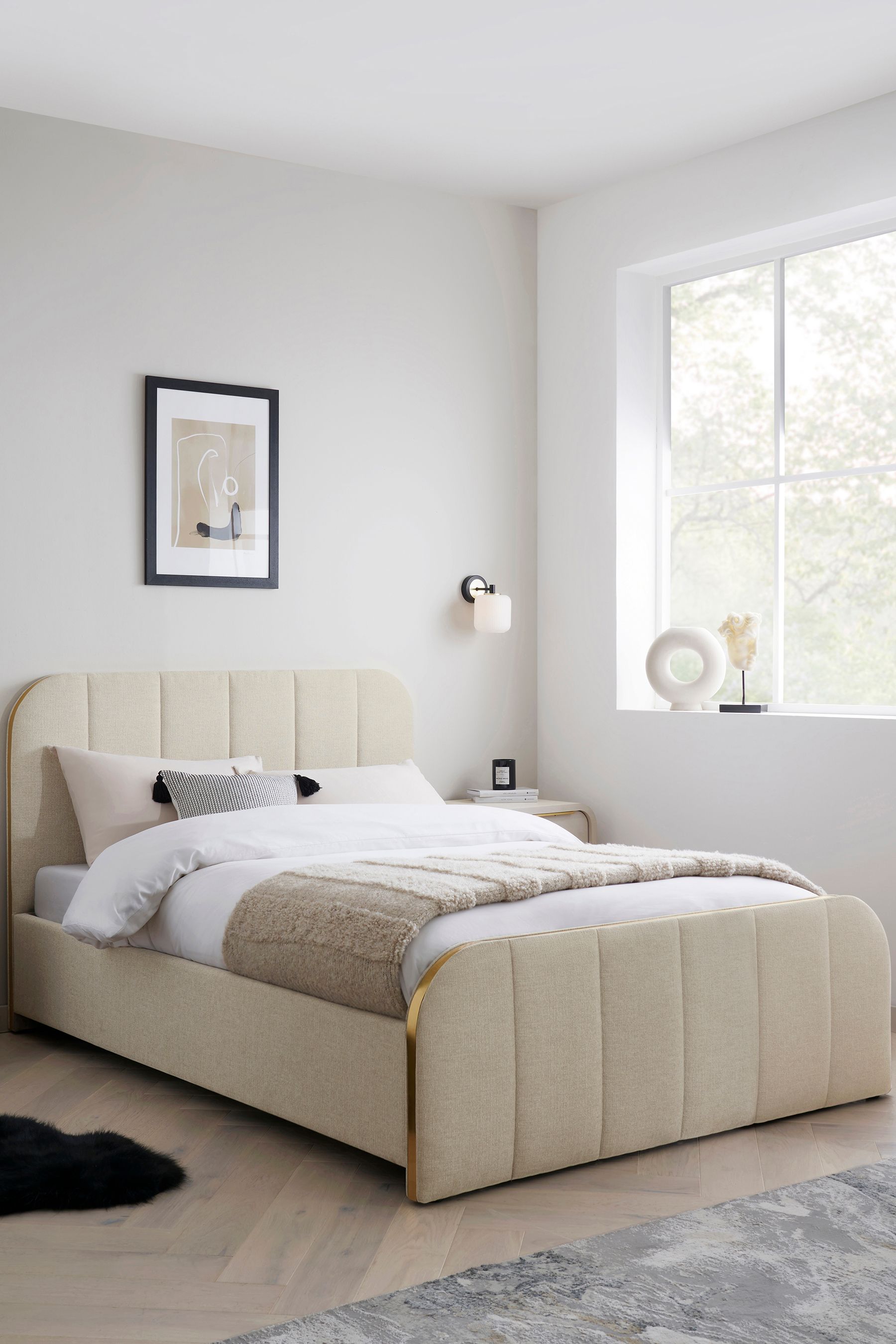 Upholstered ottoman bed discount