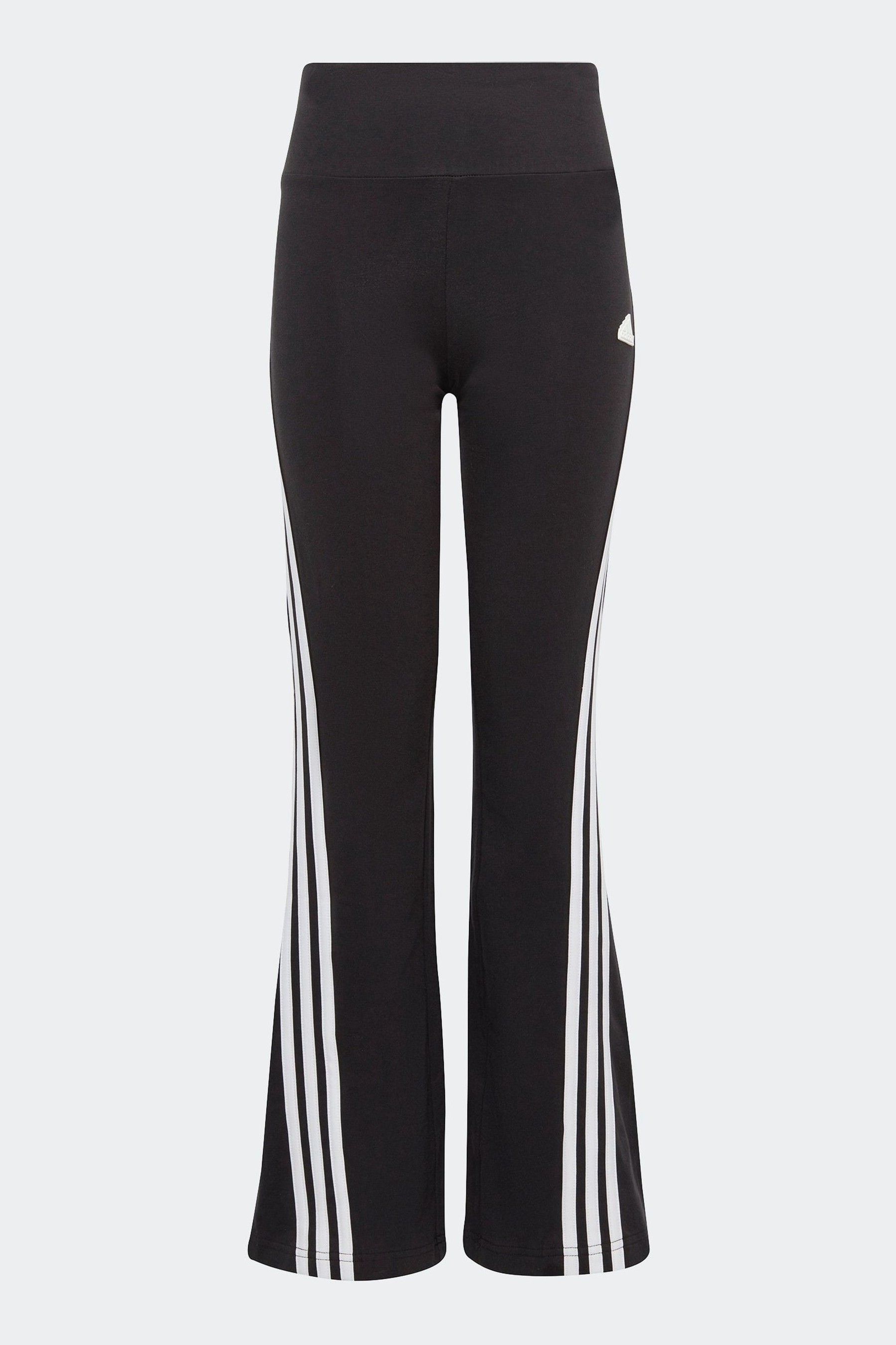 Buy adidas Black Sportswear Future Icons 3 Stripes Cotton Flared Leggings from the Next UK online shop