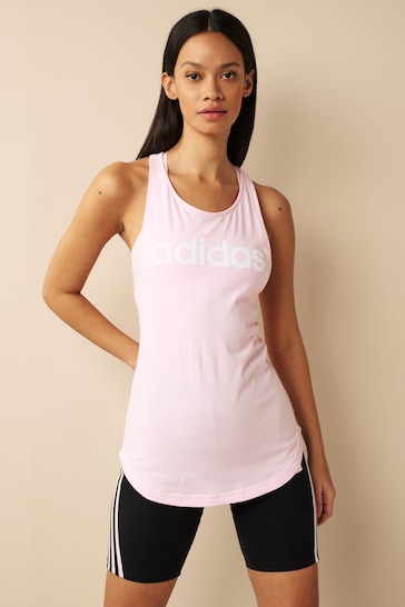 adidas Pink Sportswear Essentials Loose Logo Tank Top