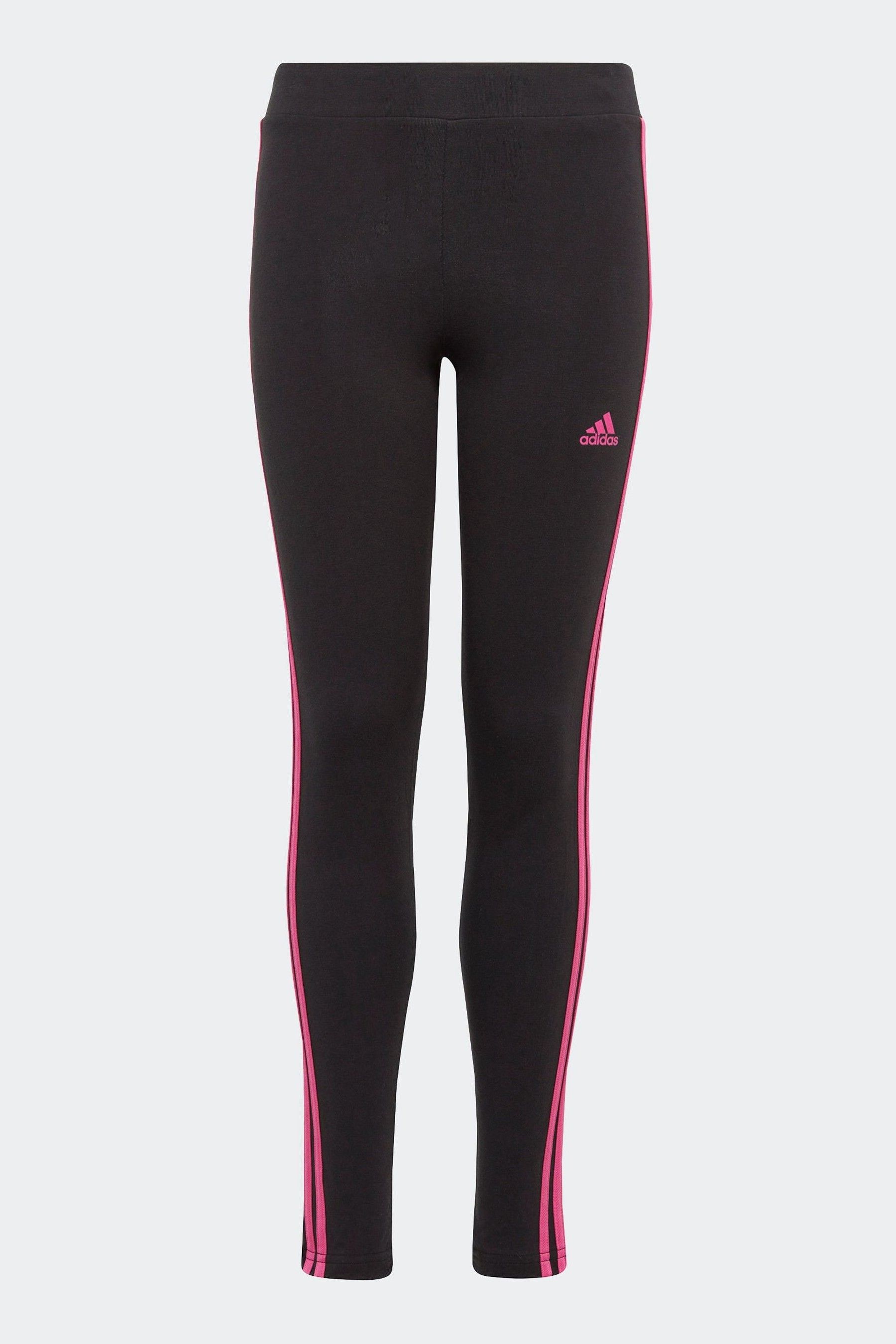 Buy adidas Black Sportswear Essentials 3 Stripes Cotton Leggings from the Next UK online shop