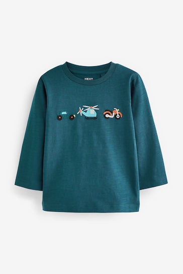 Buy Blue Transport Long Sleeve Character T-Shirt (3mths-7yrs) from the ...