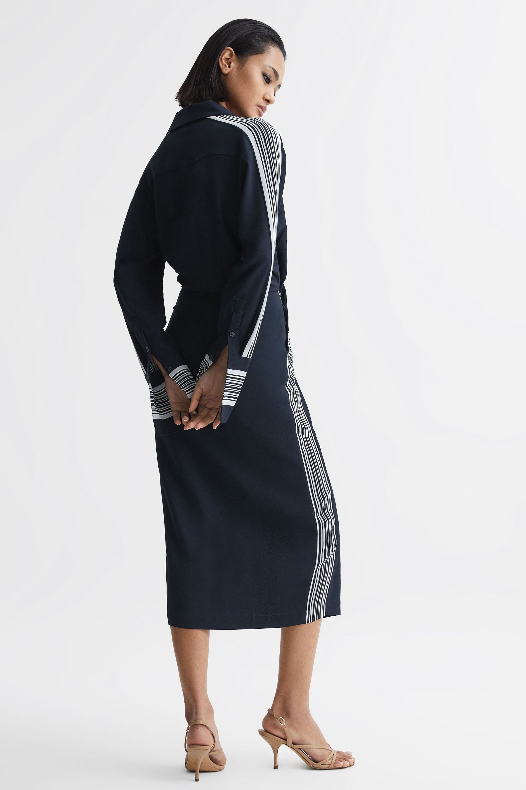 Side store stripe dress