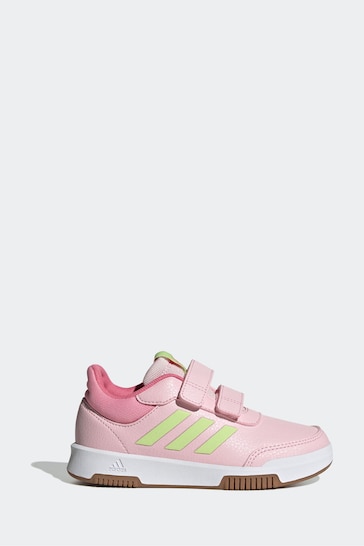 adidas Pink Kids Sportswear Tensaur Hook And Loop Trainers