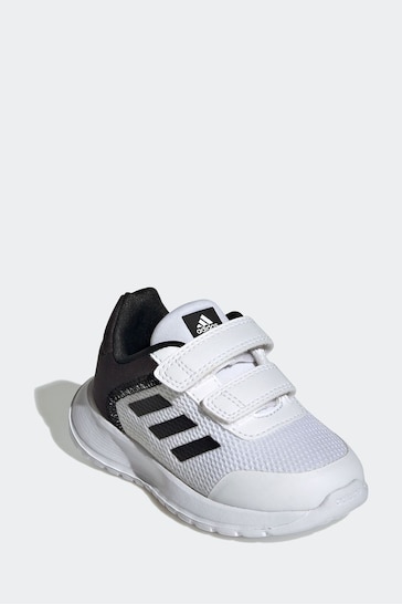 adidas White/Black Sportswear Tensaur Run Infant Trainers