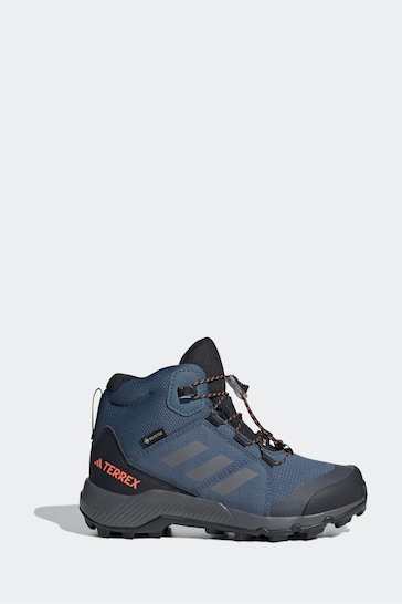 adidas Blue Terrex Mid Gore-Tex Hiking Boots