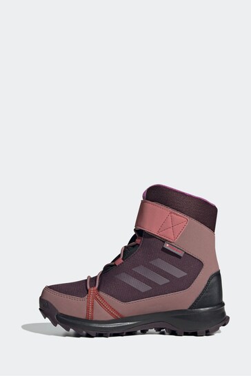 adidas Red Terrex Snow Hook-And-Loop Cold.Rdy Winter Boots
