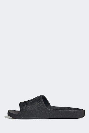 adidas Black Sportswear Adilette Aqua Slides