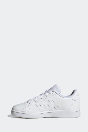 adidas White Sportswear Advantage Lifestyle Court Lace Trainers