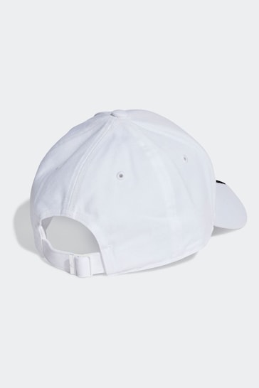 adidas White Baseball 3-Stripe Cap