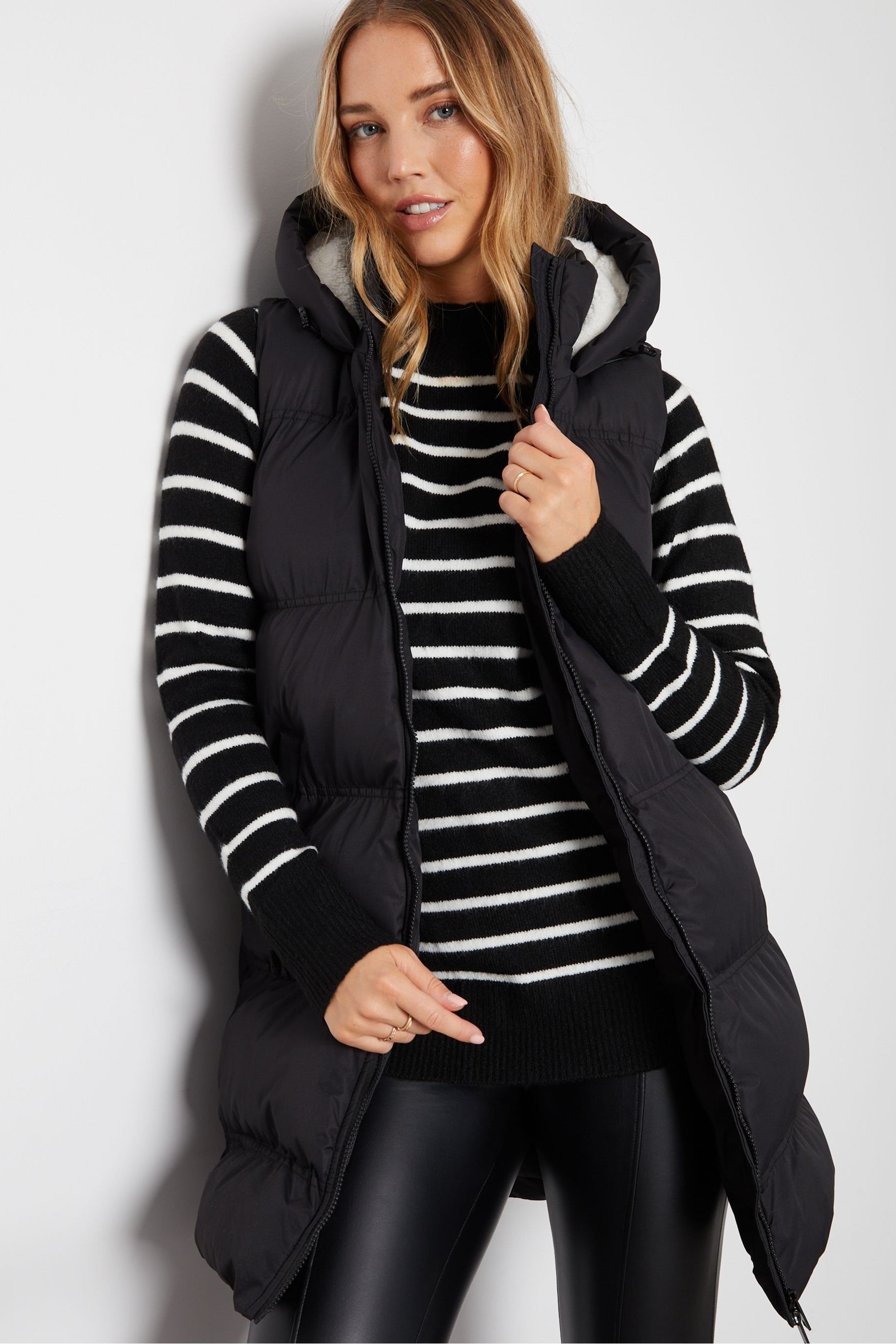 Threadbare hooded sale coat with toggles