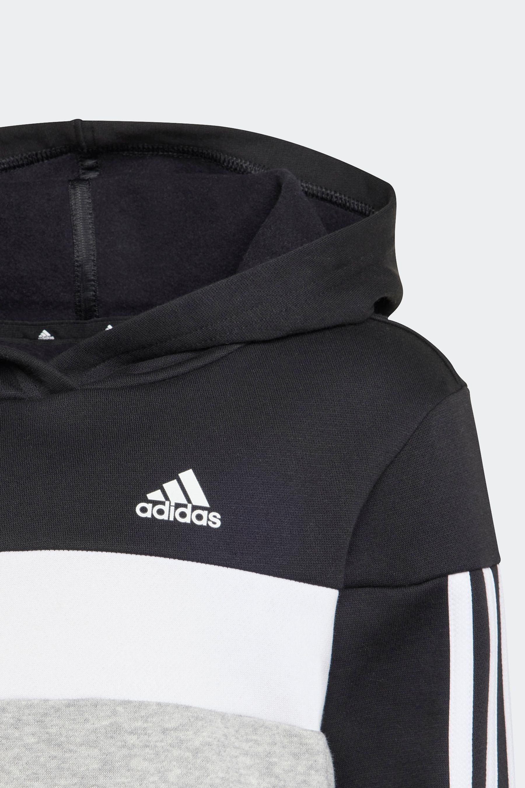Buy adidas Black Sportswear Tiberio 3 Stripes Colorblock Fleece