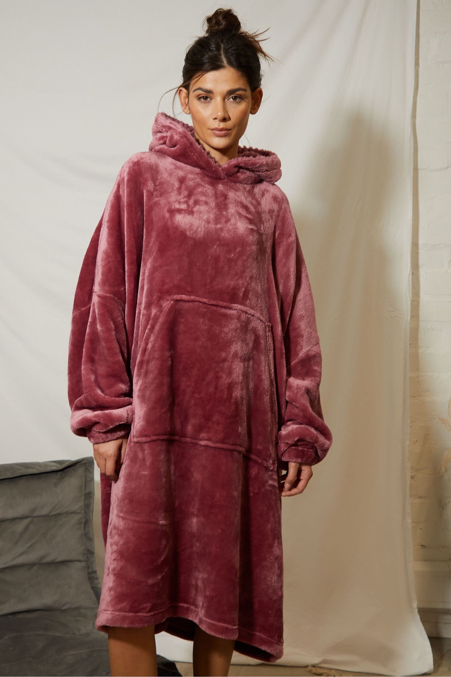 Oversized outlet fur hoodie