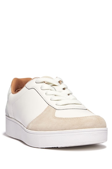 FitFlop Rally Leather/Suede Panel Trainers