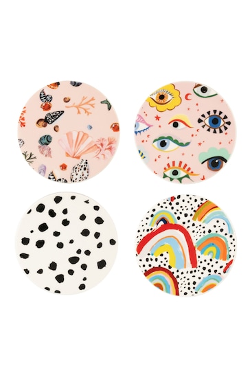 Eleanor Bowmer Set of 4 Ceramic Coasters