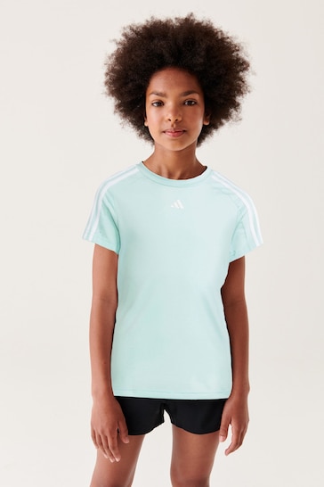adidas Green Sportswear Train Essentials Aeroready 3-Stripes Slim-Fit Training T-Shirt