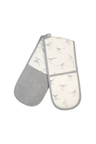 Mary Berry White Birds Double Oven Gloves