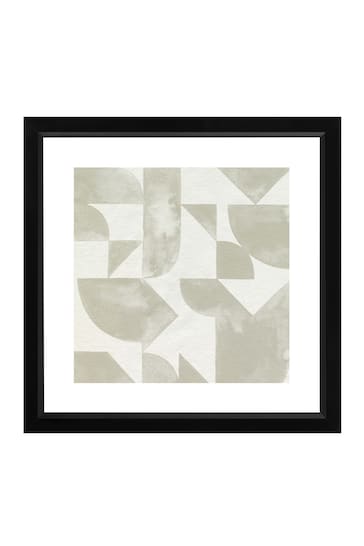 Brookpace Lascelles Grey Stacked Monochrome 2 Framed Wall Art