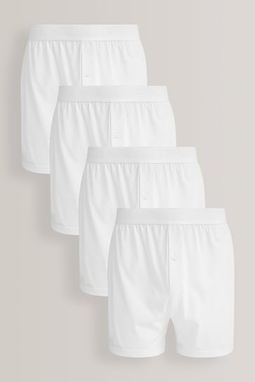 White 4 pack Boxers