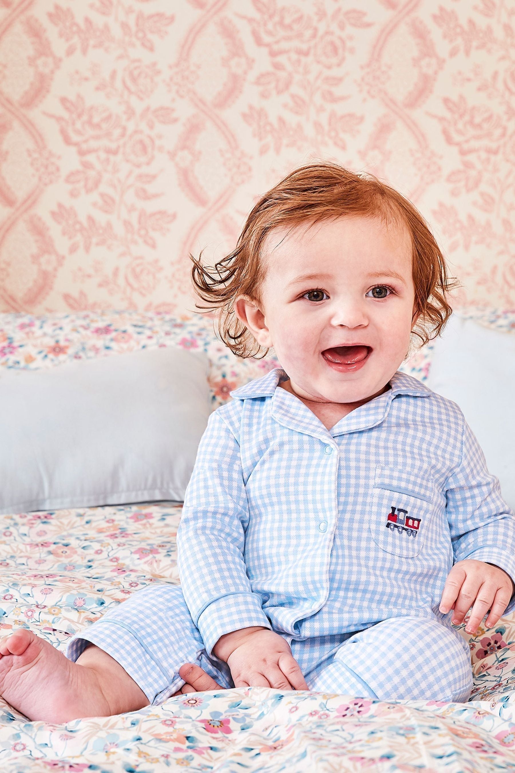 Buy JoJo Maman B b Blue Jersey All in One Pyjamas from the Next