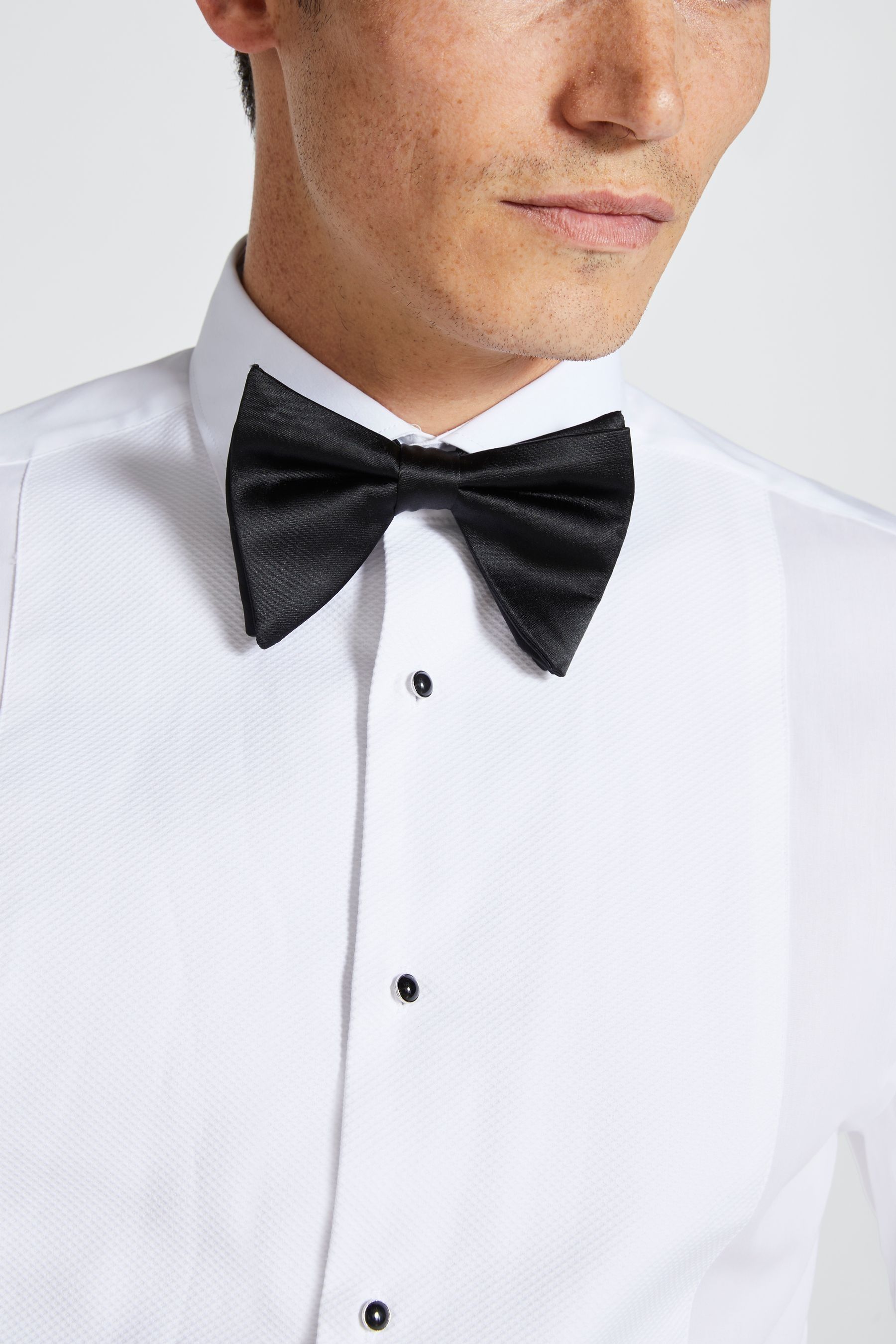 Buy MOSS Regular Fit Marcella Bib White Dress Shirt from the Next