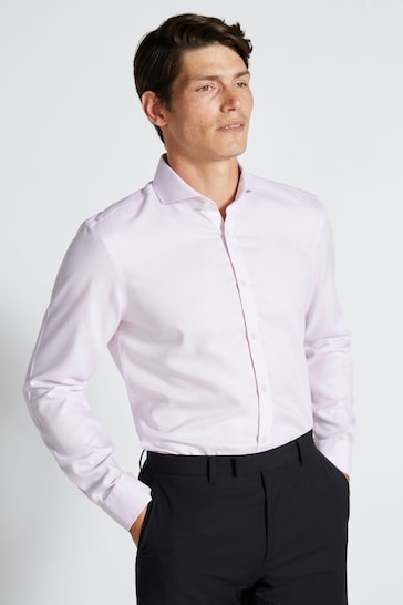 MOSS Slim Fit Royal Oxford Non-Iron Shirt