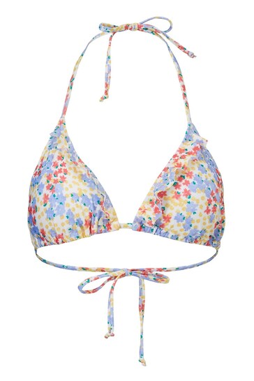 Becksondergaard Multicolour Frill Bikini Top