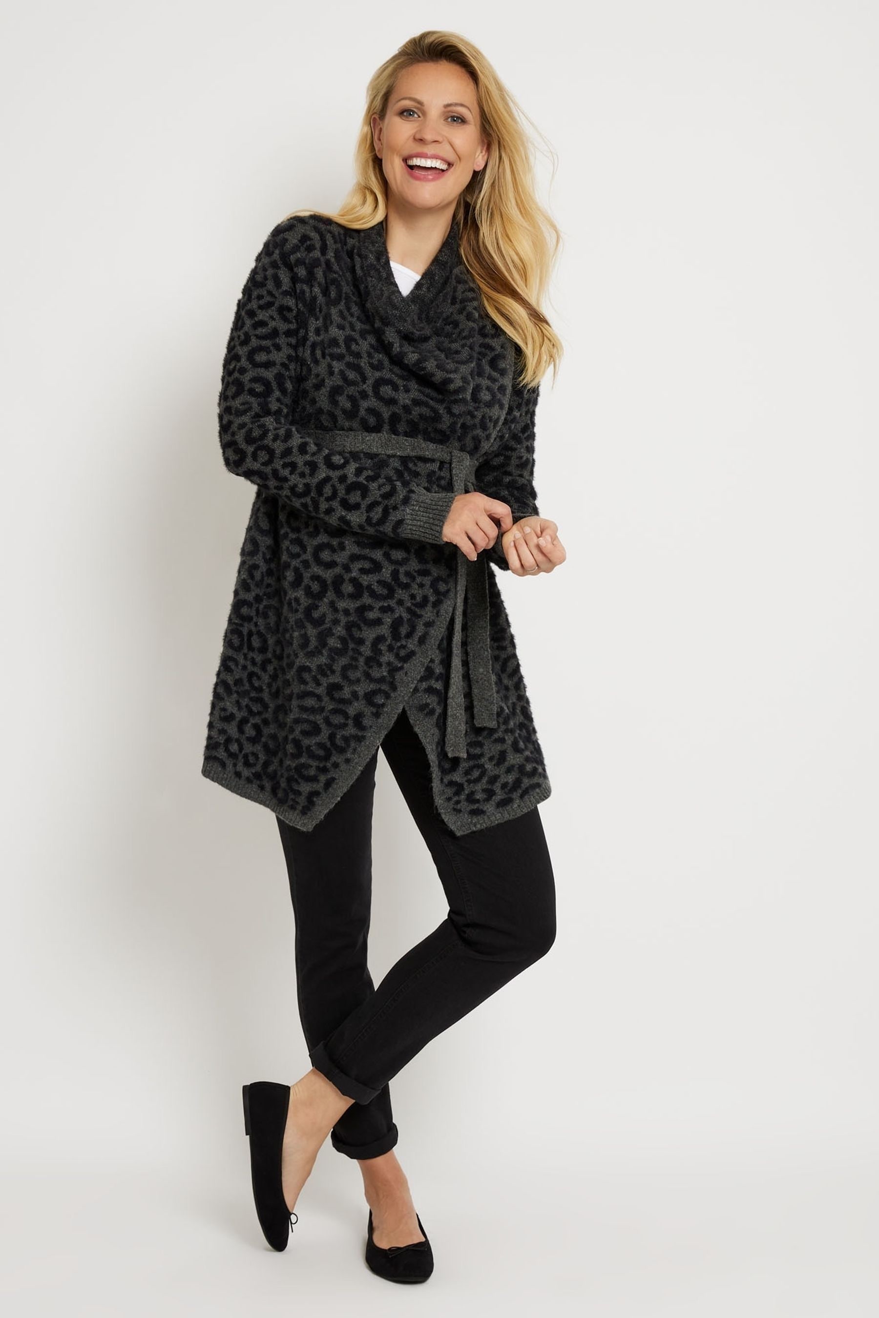 Beau hudson store leopard cardigan