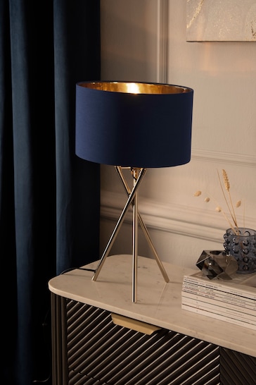 Navy Blue Rico Table Lamp