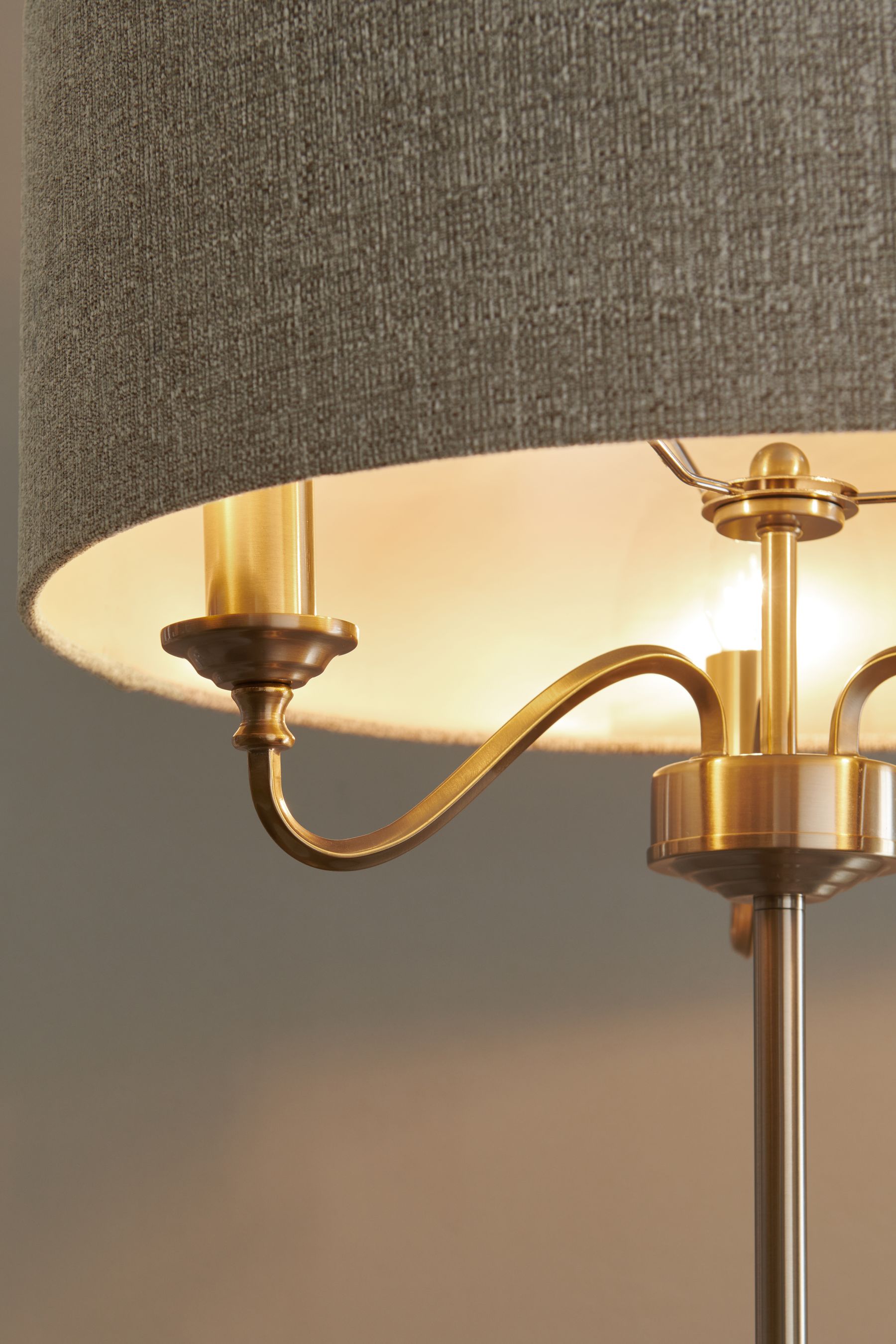 Brass Burford 3 Light Floor Lamp