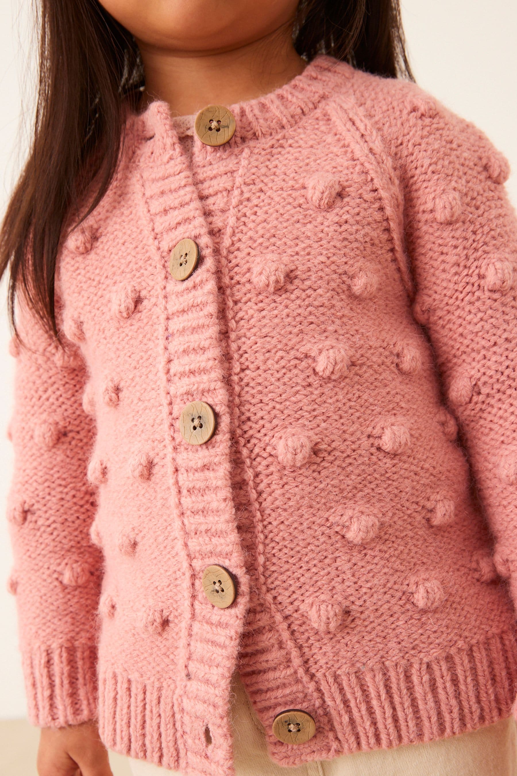 River island discount pink bobble cardigan