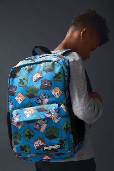 Minecraft Blue Backpack