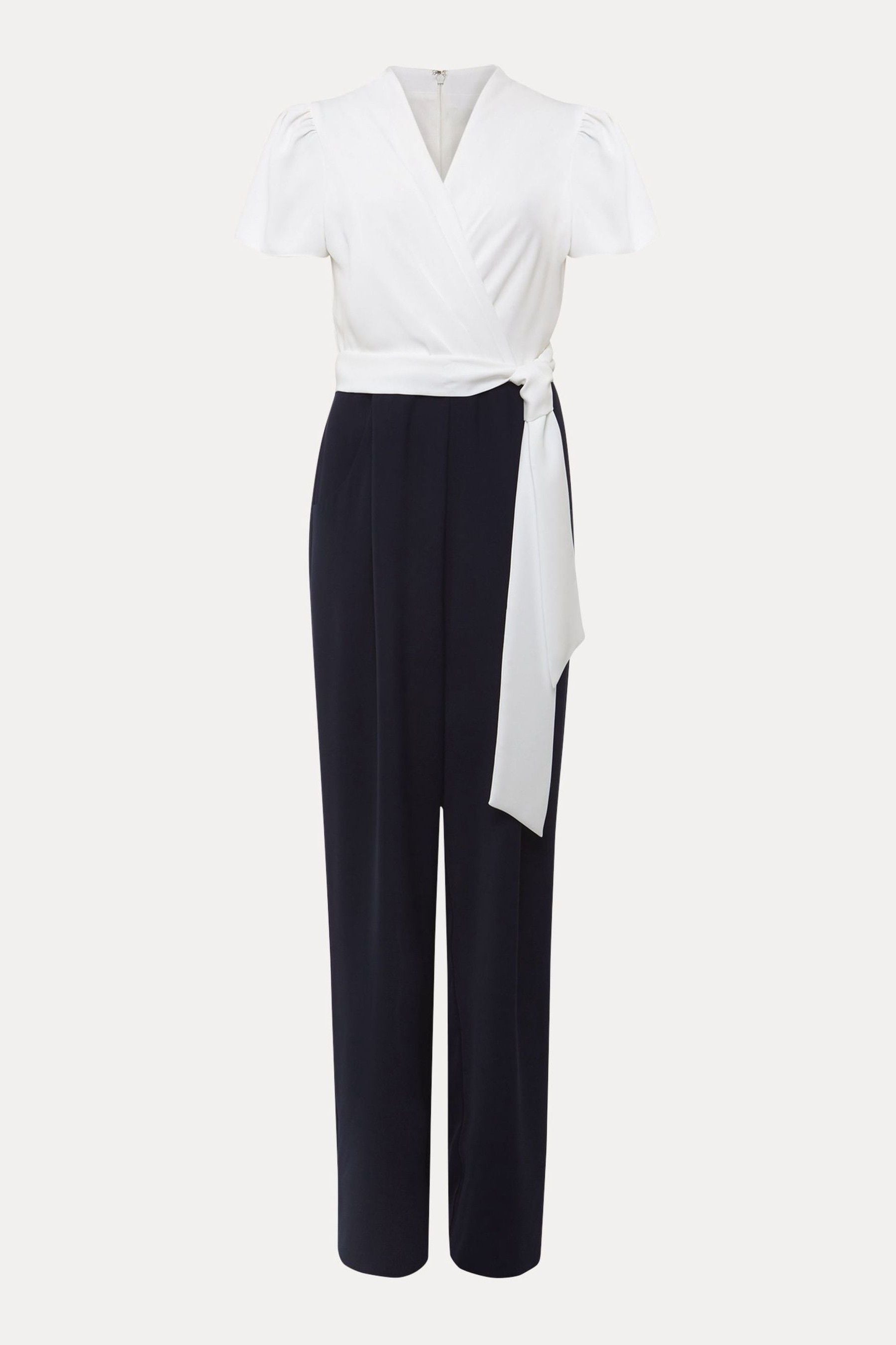 Buy Phase Eight Cream Petite Eloise Wide Leg Jumpsuit from the
