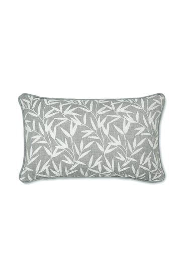Laura Ashley Steel Willow Leaf Feather FIlled Cushion