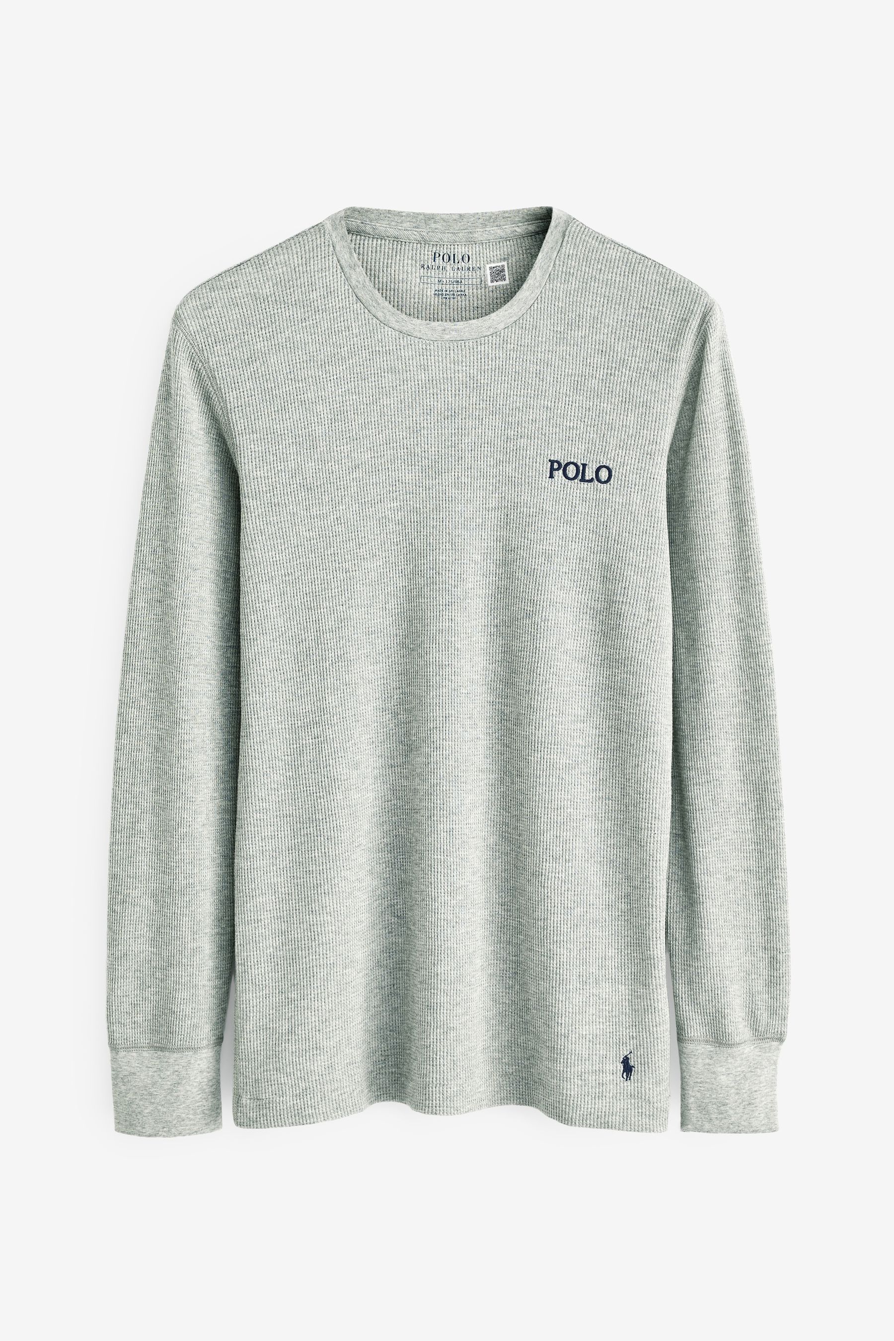 Polo waffle knit sleep shirt deals