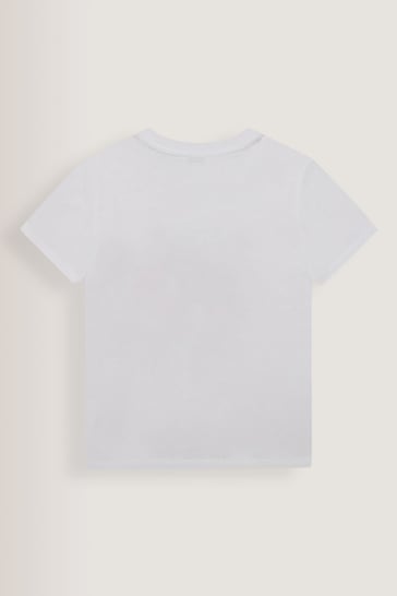 KENZO KIDS Tiger Multi/White Print Logo T-Shirt