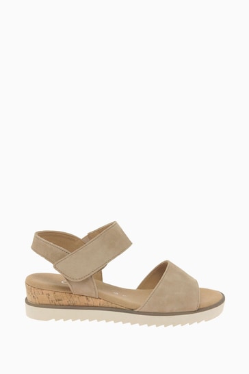 Gabor Natural Raynor Suede Sandals